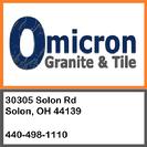 omicron granite and tile address 30305 solon rd solon OH 44139 phone number 440-498-1110